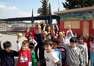 Suriyeli ocuklar Sporla Bulutu