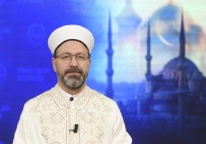 Diyanet leri Bakan Erbatan Mira Gecesi mesaj