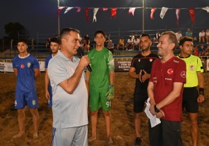 Manavgat da Plaj Futbolu  Heyecan