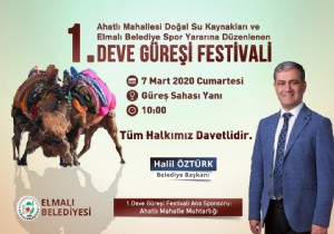 1.Elmal Deve Grei Festivali 7 Mart Cumartesi Yaplacak
