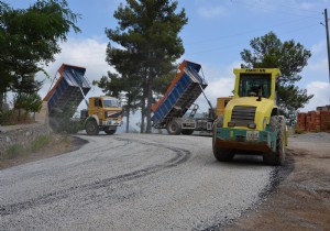 ALANYA KIRSALINDA ASFALT ALIMALARI DEVAM EDYOR