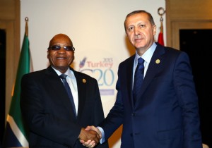 ERDOAN, GNEY AFRKA CUMHURBAKANI ZUMA LE GRT