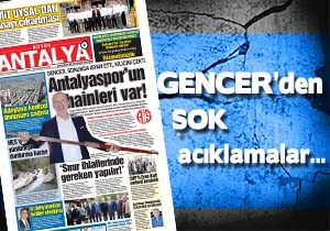 MD Antalyaspor Bakan Gencer den Ar Sulamalar