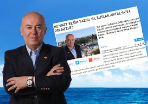 MEHMET KESM YAZDI: YA RUSLAR ANTALYA YA GELMEZSE 2